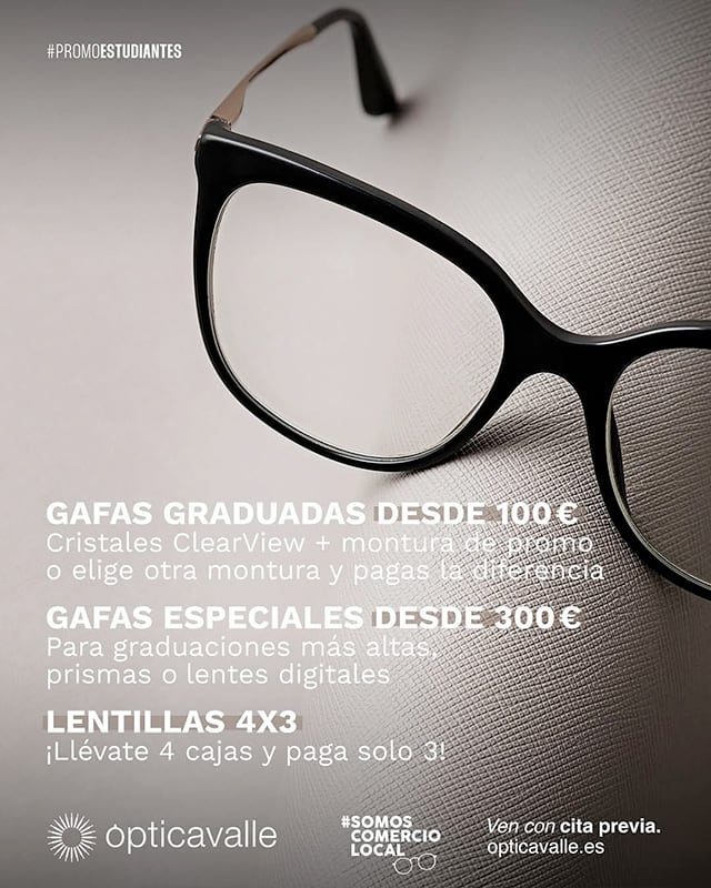 Promoción estudiantes: gafas graduadas desde 100 euros